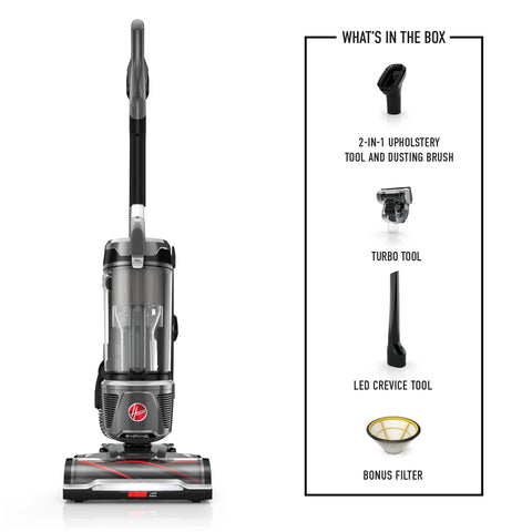 WindTunnel Tangle Guard Upright Vacuum with LED Crevice Tool